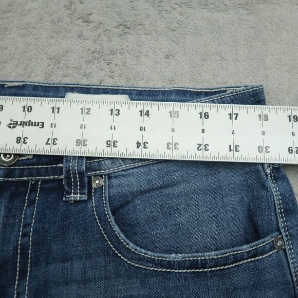 TK AXEL Jeans Mens Size 34x30 Blue Slim Bootcut Flex Denim Pants Flap Pockets - Picture 4 of 16